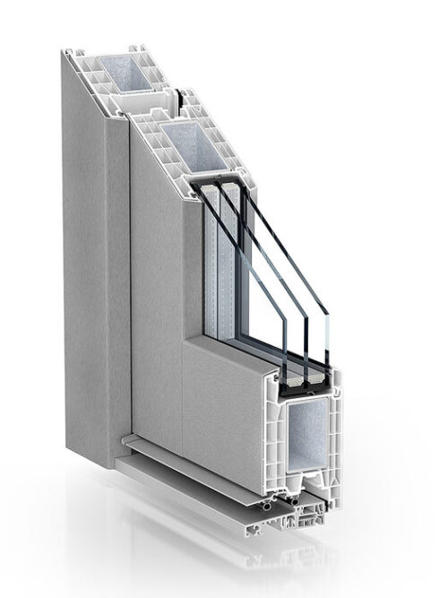 Kömmerling 76 AluClip – system drzwiowy