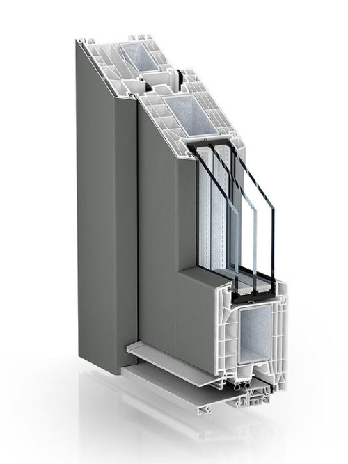Kömmerling 88 MD AluClip – system drzwiowy